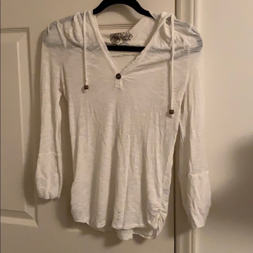 White, transparent cover-up